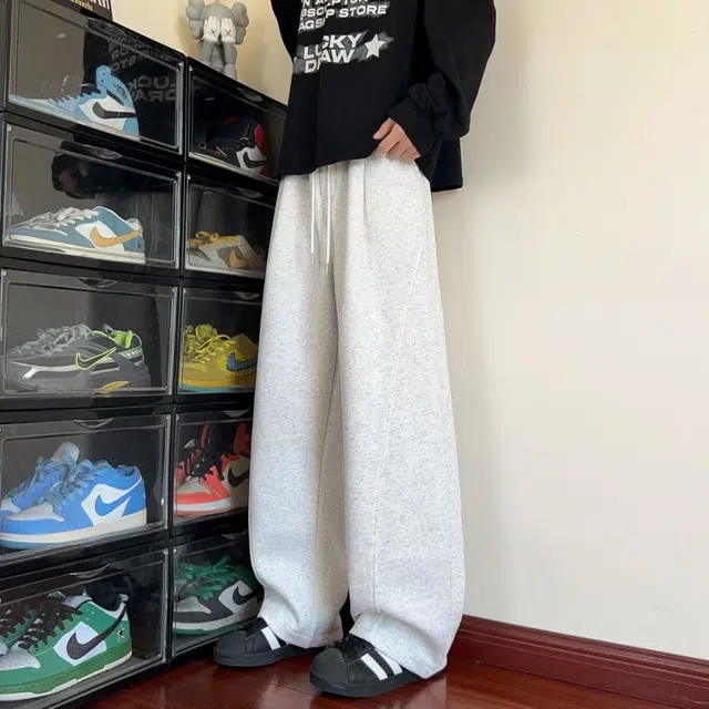 引创 运动弯刀裤男秋季直筒中高腰显瘦显高百搭早秋穿搭大码阔腿卫裤休闲裤 男女同款