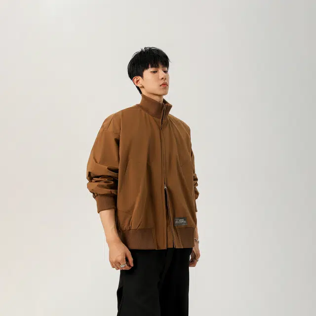 物质公式 美式复古高街巴恩风反缝口袋宽松百搭立领加厚抗寒保暖防风防水户外运动面包服外套休闲潮流高级感多巴胺工装短款羽绒服 男女同款