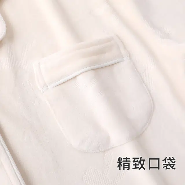 静英鸾 简约休闲时尚加绒保暖亲肤舒适可外穿家居服睡衣套装 女款