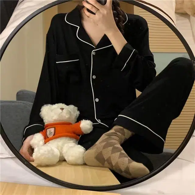 静英鸾 舒适简约设计长袖可外穿开衫家居服睡衣礼盒 女款