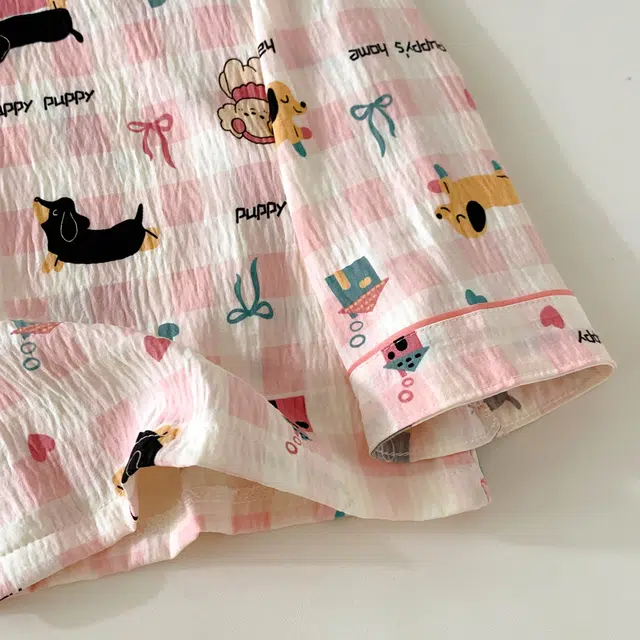 静英鸾 斑点狗满印翻领设计简约舒适可外穿家居服睡衣套装 女款