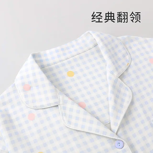 静英鸾 简约休闲时尚翻领卡通小狗亲肤舒适可外穿家居服睡衣套装 女款