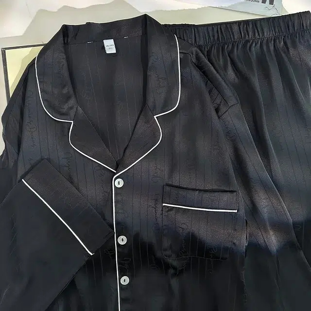 静英鸾  纯色翻领时尚简约风休闲舒适家居服睡衣礼盒 男款