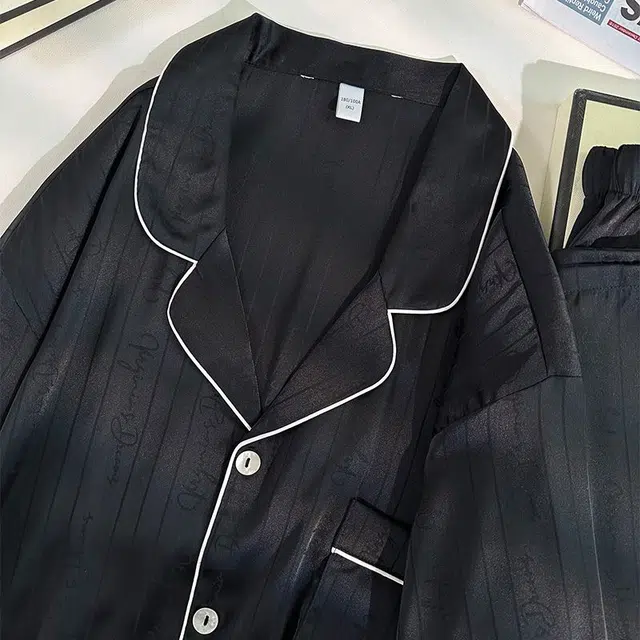 静英鸾  纯色翻领时尚简约风休闲舒适家居服睡衣礼盒 男款