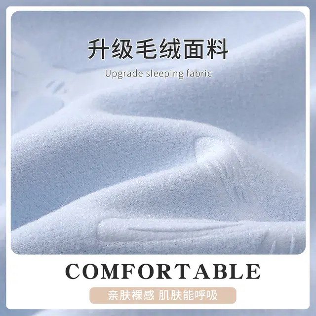 静英鸾 休闲时尚简约蓝卡通小狗亲肤舒适可爱可外穿家居服睡衣套装 女款