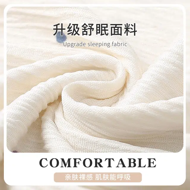 静英鸾 休闲简约翻领可爱卡通小猫亲肤舒适可外穿家居服睡衣套装 女款