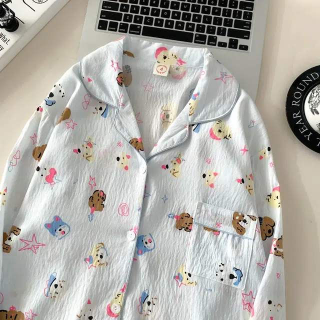 静英鸾 轻便舒适休闲简约设计长袖翻领开衫家居服睡衣礼盒 女款