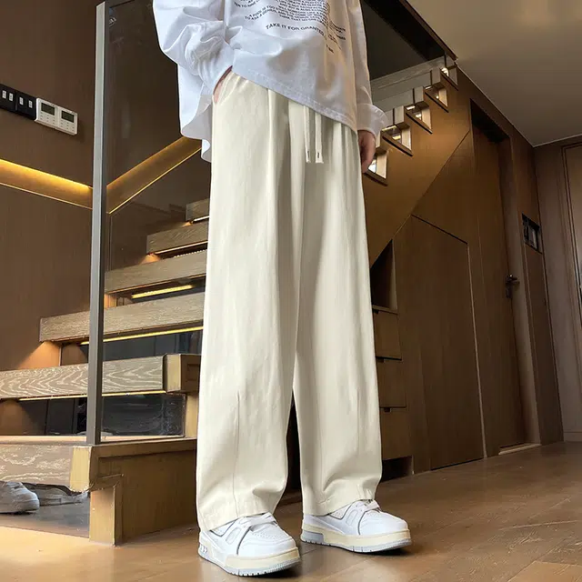 寻星记 日系复古休闲长裤宽松舒适工装裤 男女同款