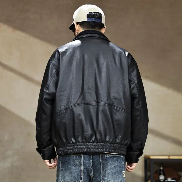 古先森 高端重构设计复古痞帅防风机车羽绒服 男款