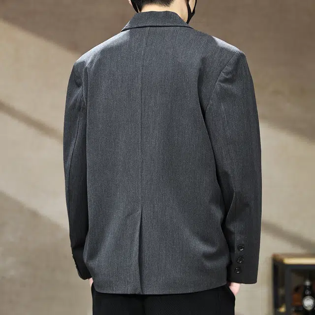 古先森 秋季 萨尔维街都市精英轻熟气质平驳领绅士西装外套 宽松松弛感老钱风休闲夹克 男款