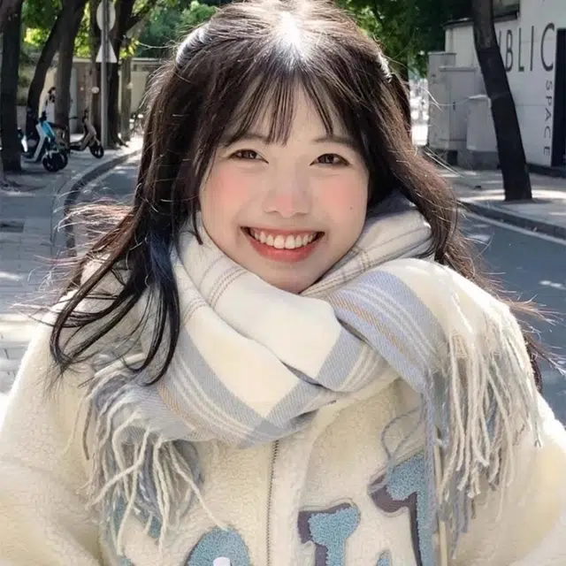 【jk风甜妹必备】 吾皇猫 超级氛围感百搭格子可爱保暖学院风围脖秋冬季披肩 聚酯纤维 绒线围巾 男女同款情侣款 显白多色格纹