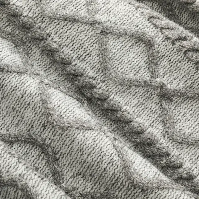 宫奴 日系休闲潮牌复古菱格麻花百搭宽松套头针织衫 男女同款