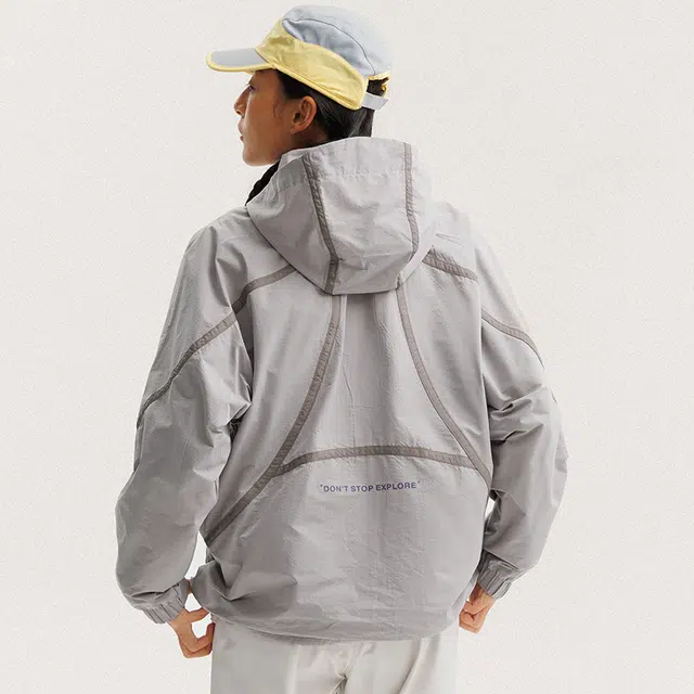 宫奴 户外机能轻量化连帽外套宽松防风防泼水登山服夹克 男女同款