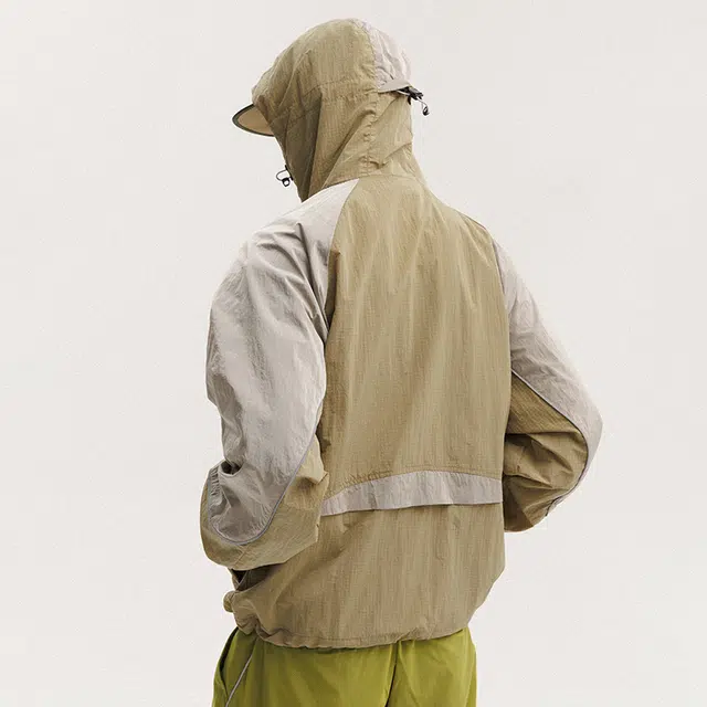 宫奴 潮牌户外轻量化登山服宽松廓形拼接撞色反光条外套夹克 男女同款