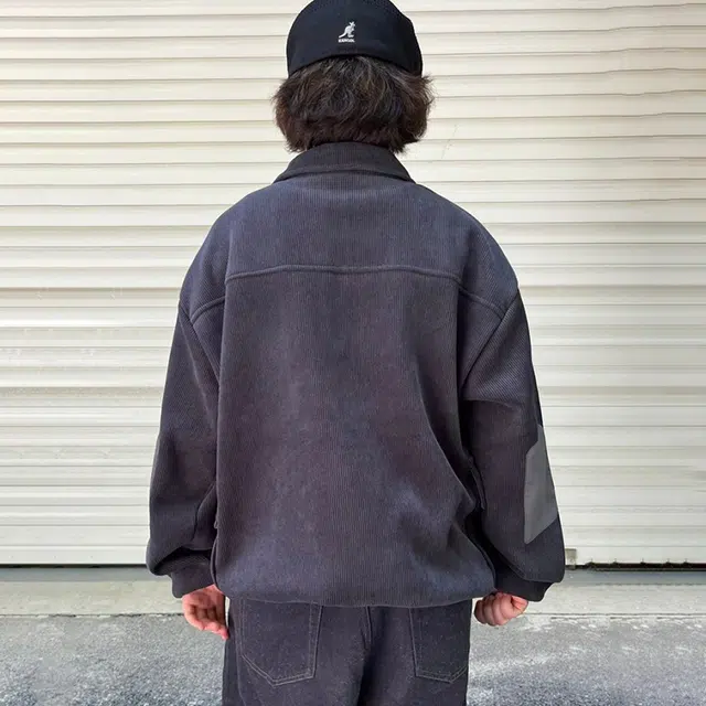 宫奴 潮牌复古水洗宽松百搭大口袋翻领套头加绒卫衣 男女同款