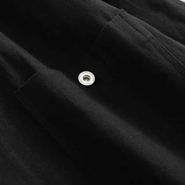 宫奴 日系休闲潮牌复古宽松简约纯色灯芯绒翻领工装外套夹克 男女同款