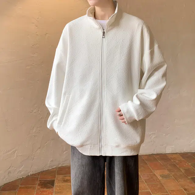 洋气先生 美式高街复古学院风少年感潮牌基础款纯色立领运动街头日常通勤法式慵懒风休闲百搭开衫拉链字母钢印满印外套卫衣 男女同款