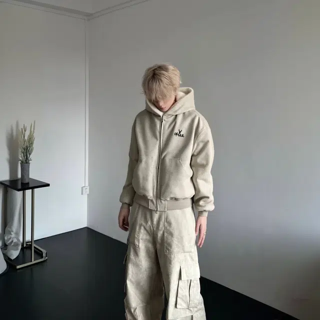 洋气先生 美式复古高街潮牌时尚潮流简约无性别主义日常通勤户外舒适保暖开衫休闲百搭上衣棉服 男女同款