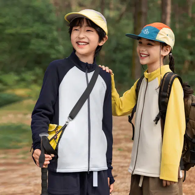 俞兆林上衣 多巴胺色系潮酷儿童休闲开衫外套春秋洋气百搭女童男童时尚舒适户外运动夹克