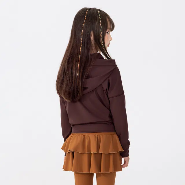 俞兆林上装 高弹复古运动耐磨女童短款外套女孩春秋冬季可穿时尚休闲舒适百搭夹克儿童