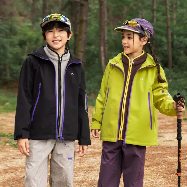 俞兆林冲锋衣 青春时尚可防风防水户外运动儿童小俏壳外套春秋冬季青少年轻便透气舒适百搭