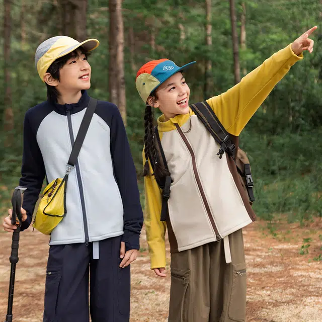 俞兆林上衣 多巴胺色系潮酷儿童休闲开衫外套春秋洋气百搭女童男童时尚舒适户外运动夹克