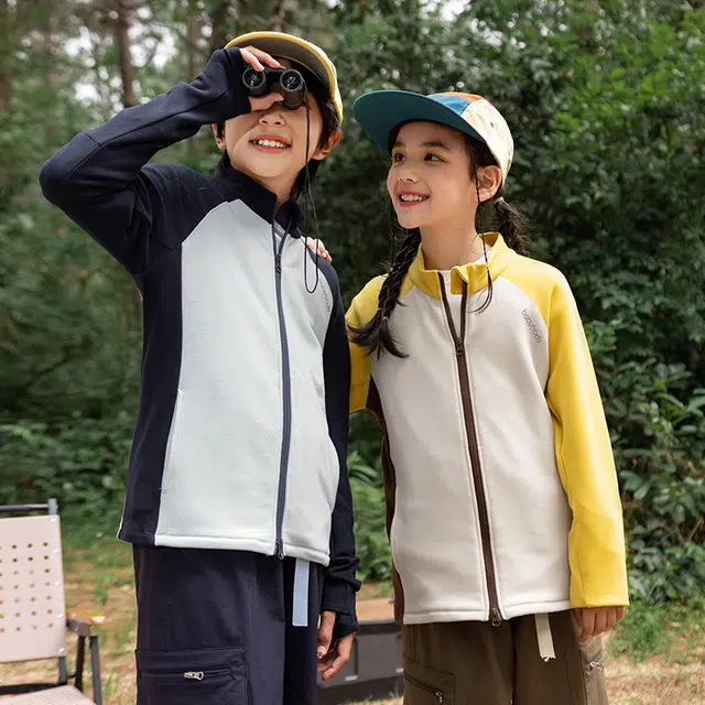 俞兆林上衣 多巴胺色系潮酷儿童休闲开衫外套春秋洋气百搭女童男童时尚舒适户外运动夹克