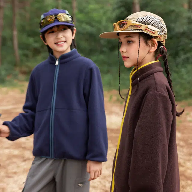 俞兆林上装 户外运动系列轻便休闲男童女童摇粒绒上衣外套春秋款舒适百搭时尚潮流洋气夹克