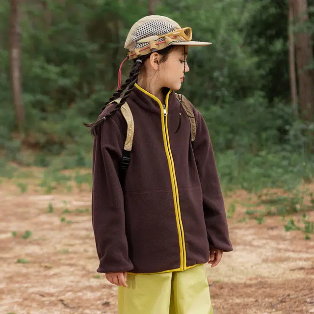 俞兆林上装 户外运动系列轻便休闲男童女童摇粒绒上衣外套春秋款舒适百搭时尚潮流洋气夹克