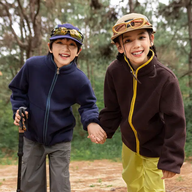 俞兆林上装 户外运动系列轻便休闲男童女童摇粒绒上衣外套春秋款舒适百搭时尚潮流洋气夹克