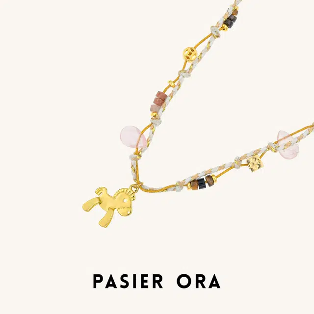 铂思亚 精致编制 合金 项链 女款