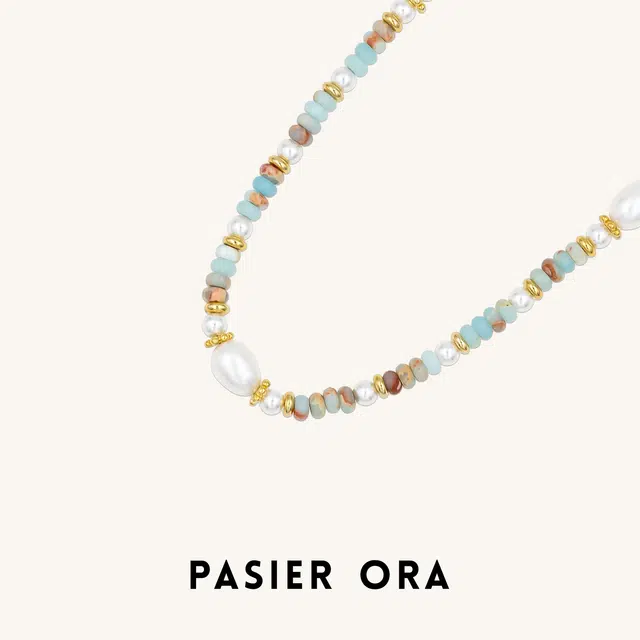 铂思亚 波西米亚风 淡水珍珠 项链 女款