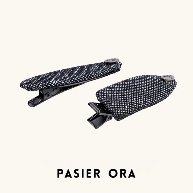 铂思亚 韩系简约细闪 合成立方氧化锆 发夹 女款