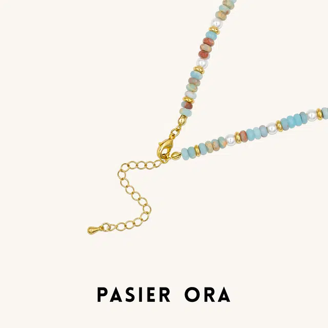 铂思亚 波西米亚风 淡水珍珠 项链 女款