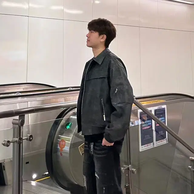 笔杏 翻领高级感潮牌情侣宽松百搭机车美式复古痞帅炸街夹克 男女同款