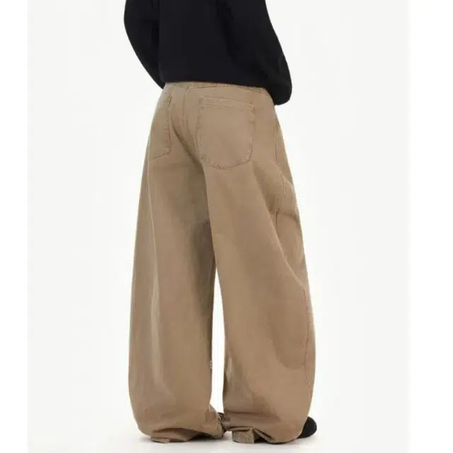 笔杏 潮牌工装字母印花阔腿裤高街小众设计感美式复古卡其色流行风格街头宽松老爹裤牛仔裤 男女同款