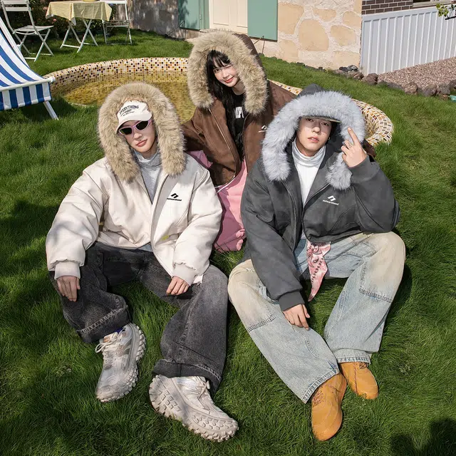 No Tears Mountain Eagle Hoodie Parka Jacket