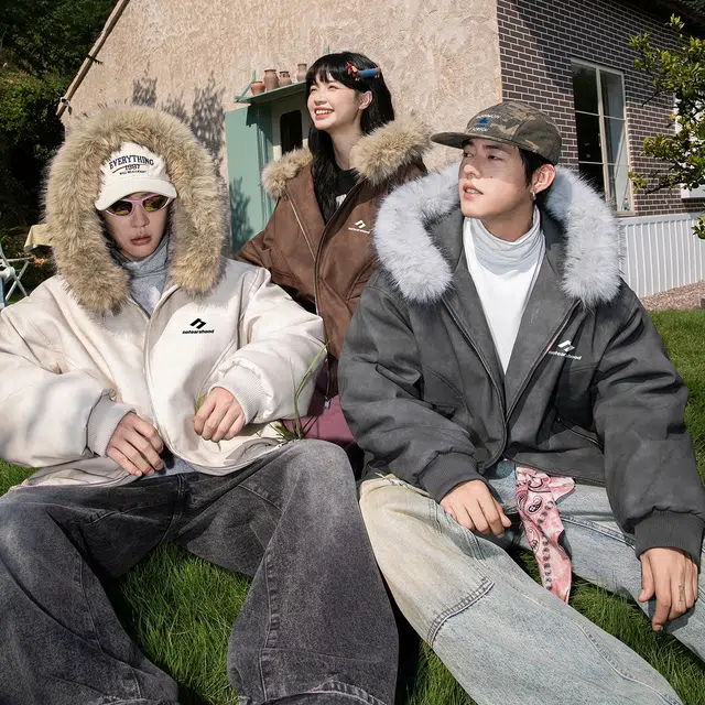 No Tears Mountain Eagle Hoodie Parka Jacket