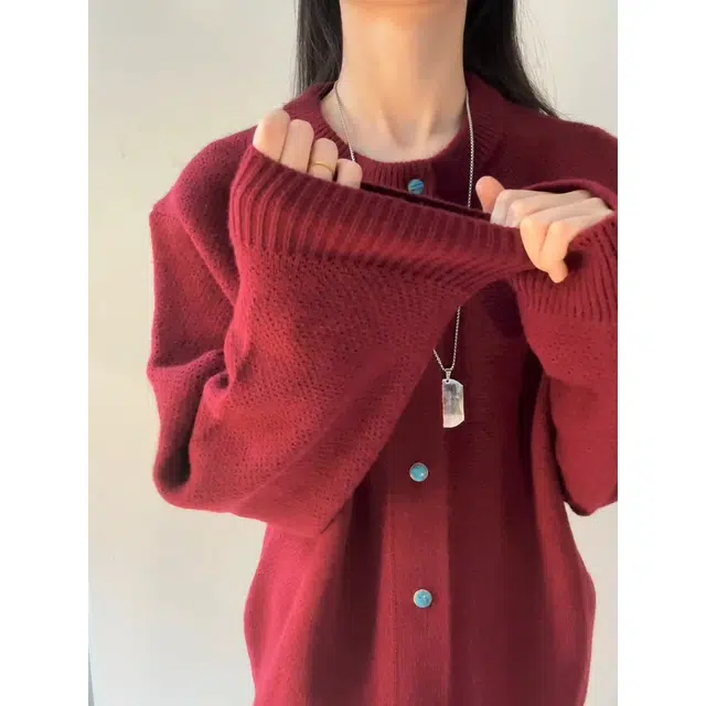 蛊惑 美式复古开衫外套秋冬高级感外穿毛线衣宽松休闲针织衫 男女同款