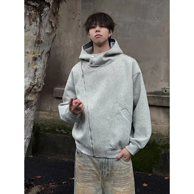 蛊惑 美式双拉链解构开衫外套秋季痞帅高级感小众设计感连帽卫衣 男女同款