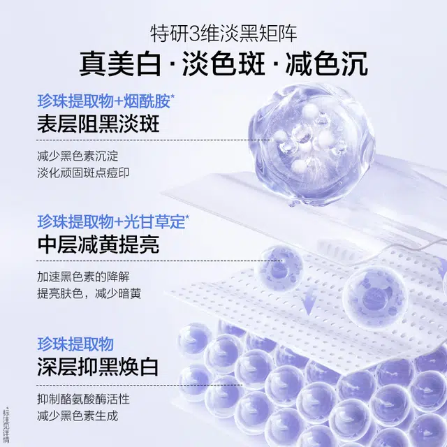 欧诗漫 珍珠白净透淡斑水乳精华套装 保湿美白