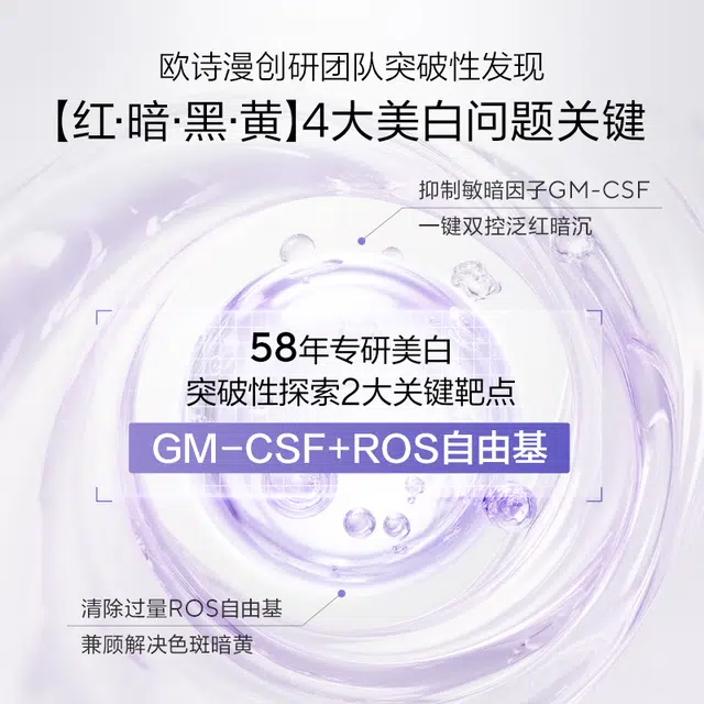 欧诗漫  全新升级安心大白罐 舒缓保湿美白滋润修护 油皮干皮敏感肌中性肌