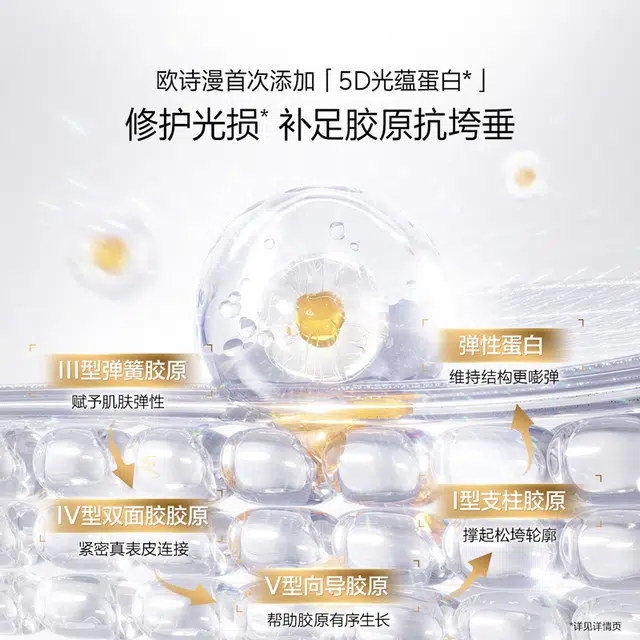 欧诗漫 全新小金管胶原水乳 淡纹舒缓紧致保湿