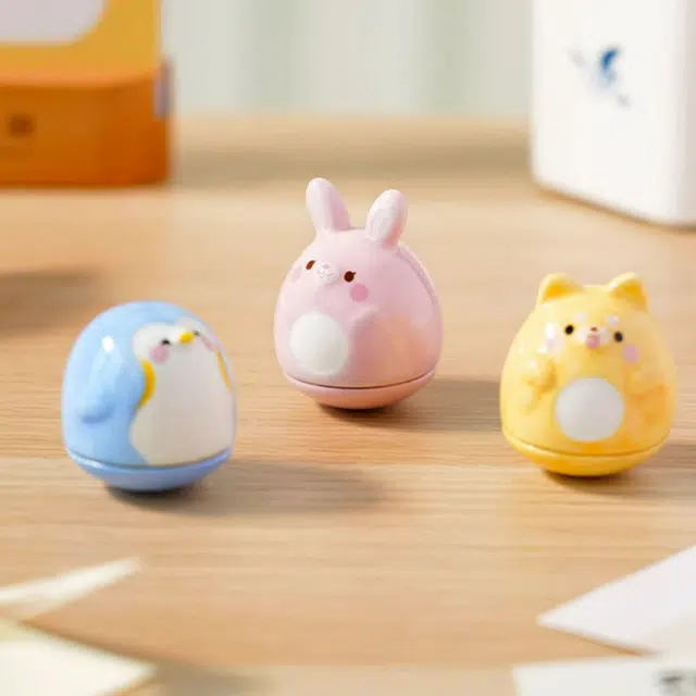 猫的天空之城 陶瓷不倒翁摆件 动物圆舞曲/迷你甜甜圈 通用