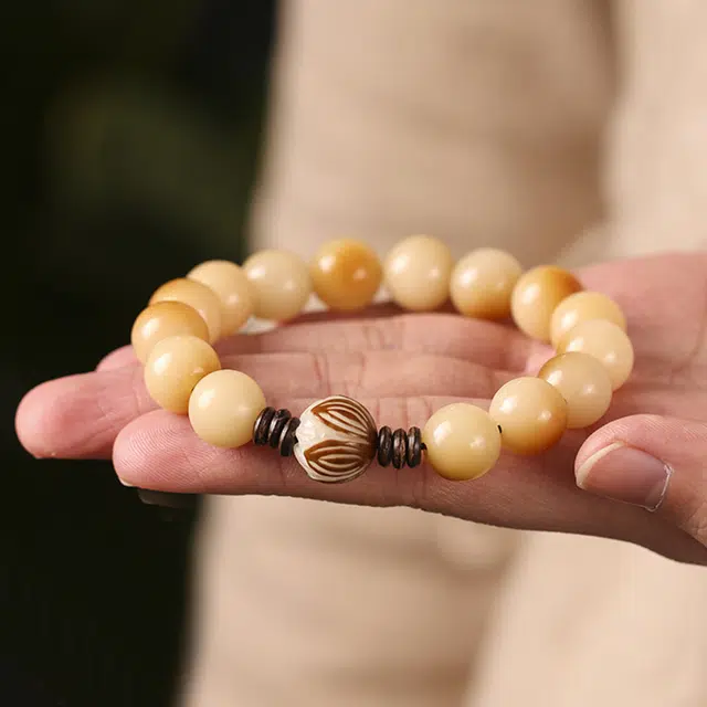 九隆古 好运莲莲 莲花珠 考试考研上岸 诸事顺遂转运招财国潮文玩盘玩串珠手饰*好运 本命年送礼盒物 菩提子/菩提籽 手串 男女同款情侣款