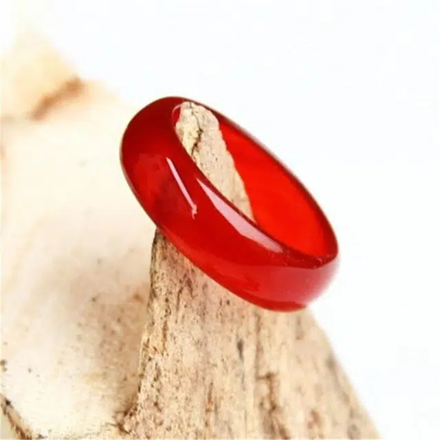 九隆古 轻奢高级感气质磨砂璀璨星河精致素圈优雅闪耀梦幻简约小众百搭#好运 人工托帕石 戒指 男女同款情侣款