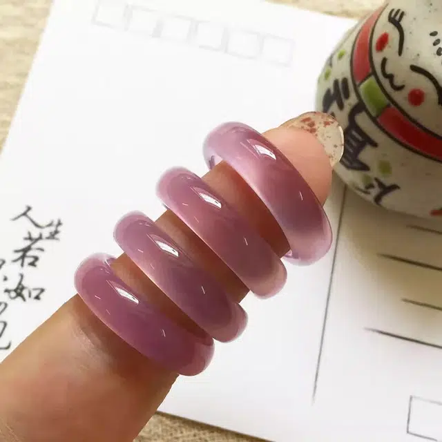 九隆古 中式国潮复古小众 招财转运 玻璃猫眼 戒指 男女同款情侣款