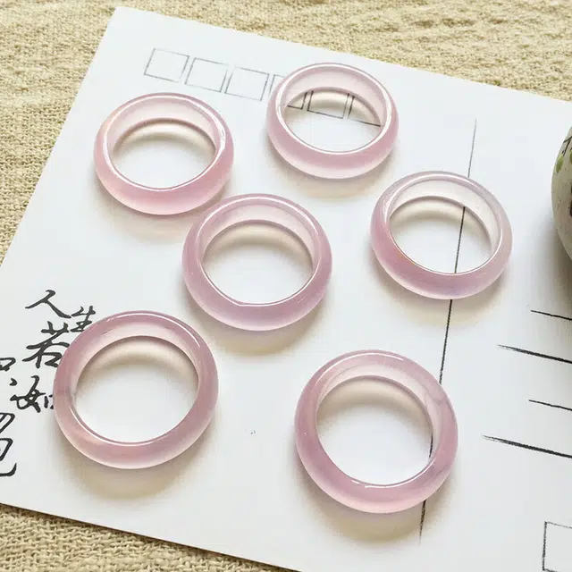 九隆古 中式国潮复古小众 招财转运 玻璃猫眼 戒指 男女同款情侣款