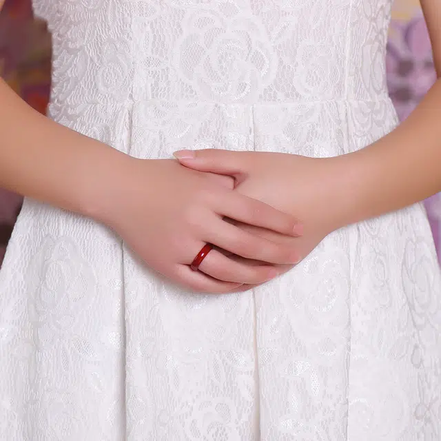 九隆古 轻奢高级感气质磨砂璀璨星河精致素圈优雅闪耀梦幻简约小众百搭#好运 人工托帕石 戒指 男女同款情侣款