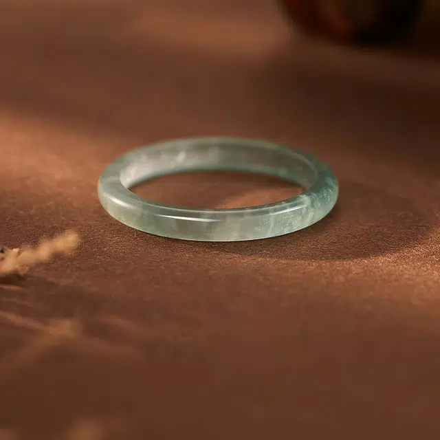 九隆古 文艺轻奢田园 新中式国潮小众高级 玻璃猫眼 戒指 男女同款情侣款